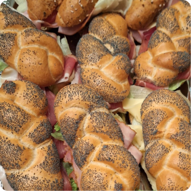 belegte Mohnweckerl
